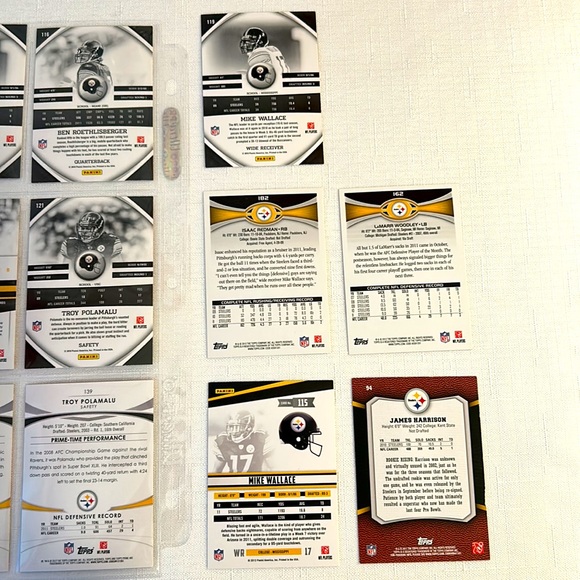 NFL- Pittsburgh Steelers Trading Cards - Picture 8 of 8